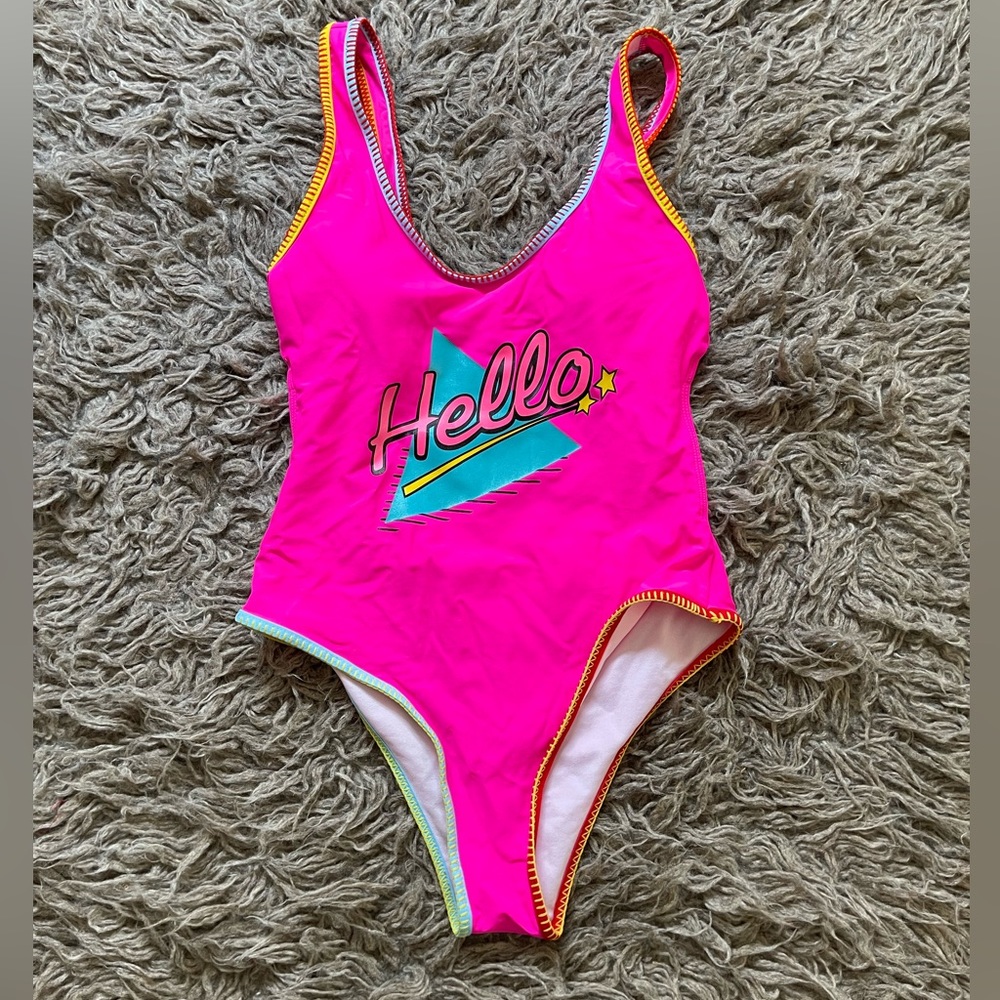 Women's Pink One Piece Swimsuit